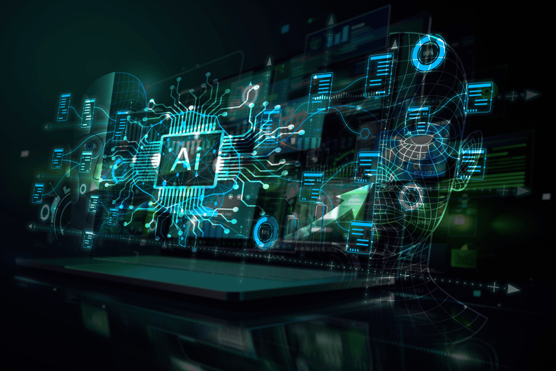 Plataforma de comercio de IA con red neuronal y visualización de datos de mercado